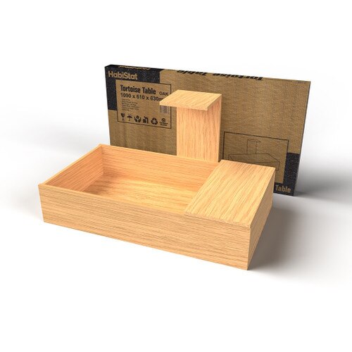 Oak Tortoise Table with Box